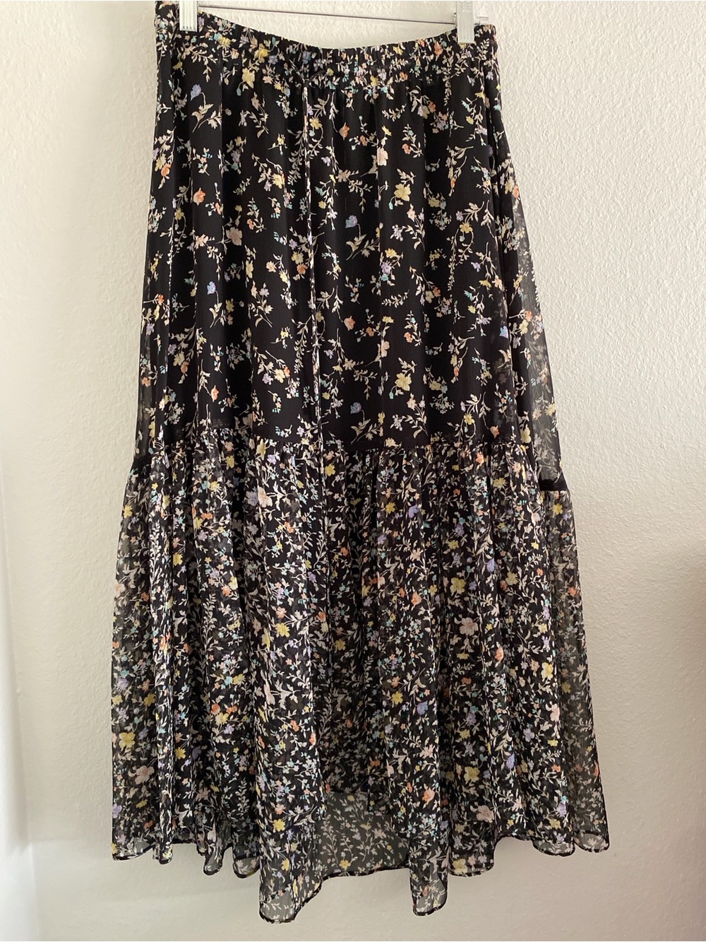 Lauren Ralph Lauren Maxi Skirt Floral Boho Festival Prairie M